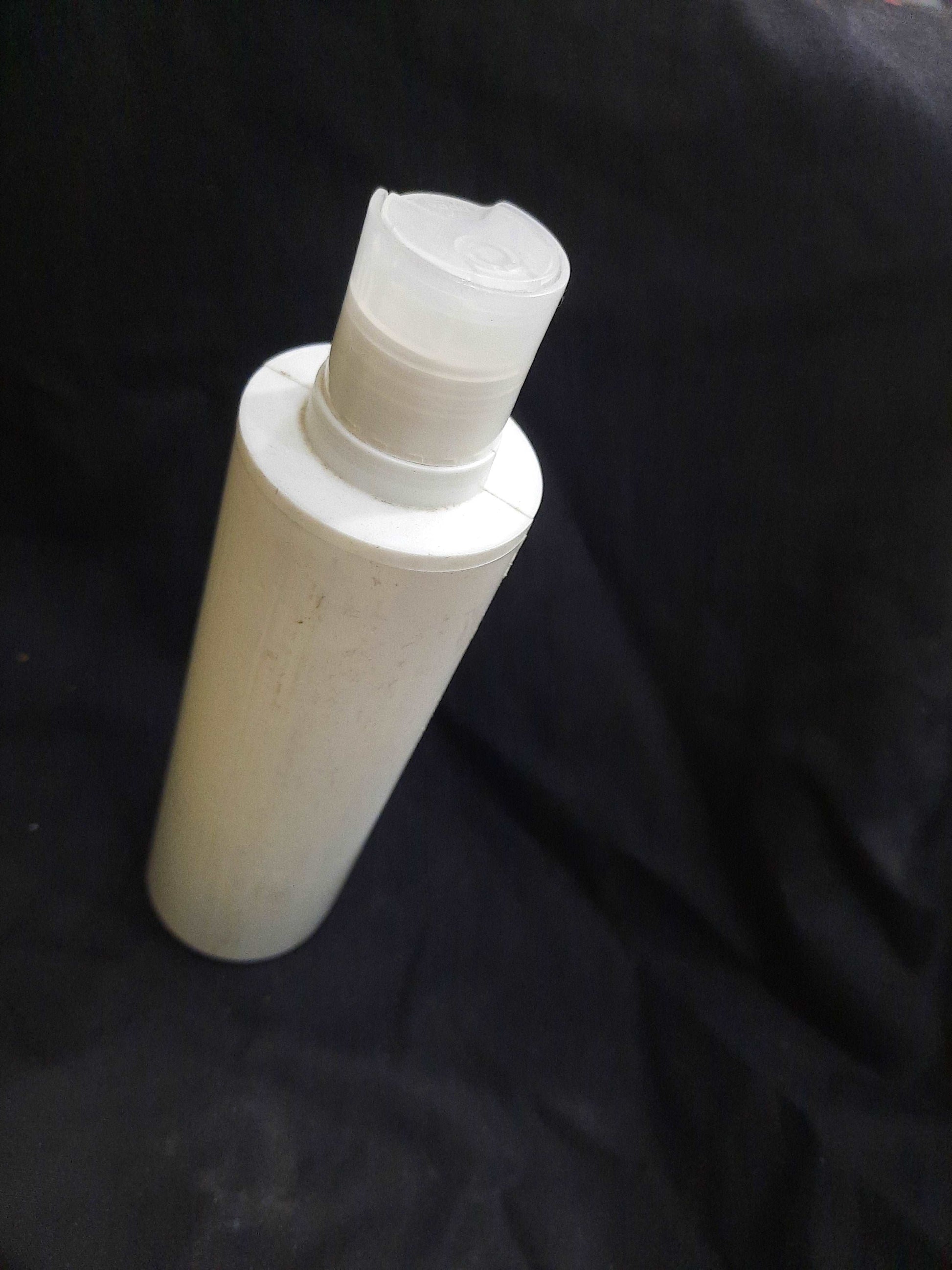 200ml Round White Press cap