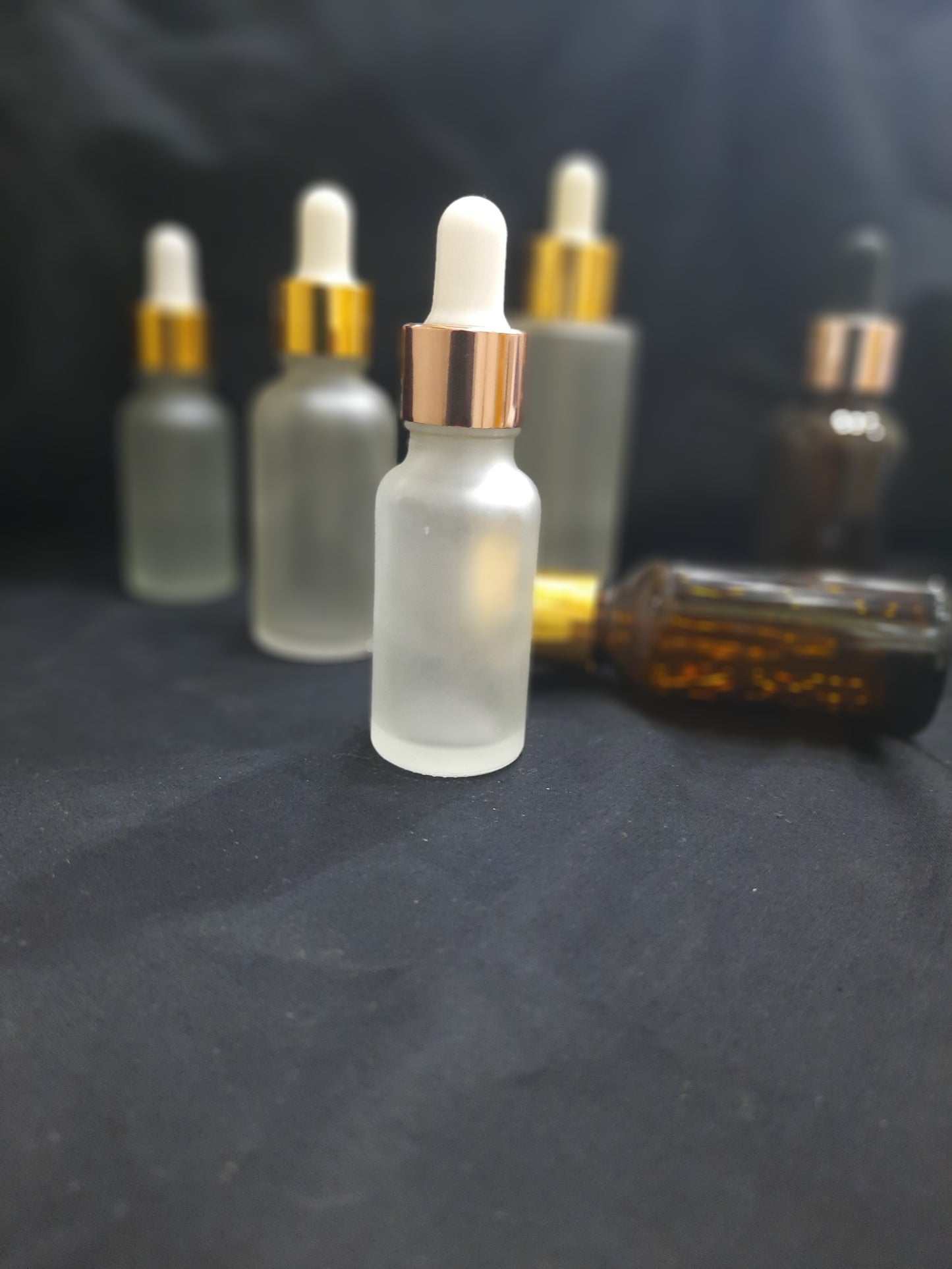 30ml Rose Gold/Frosted Glass Dropper