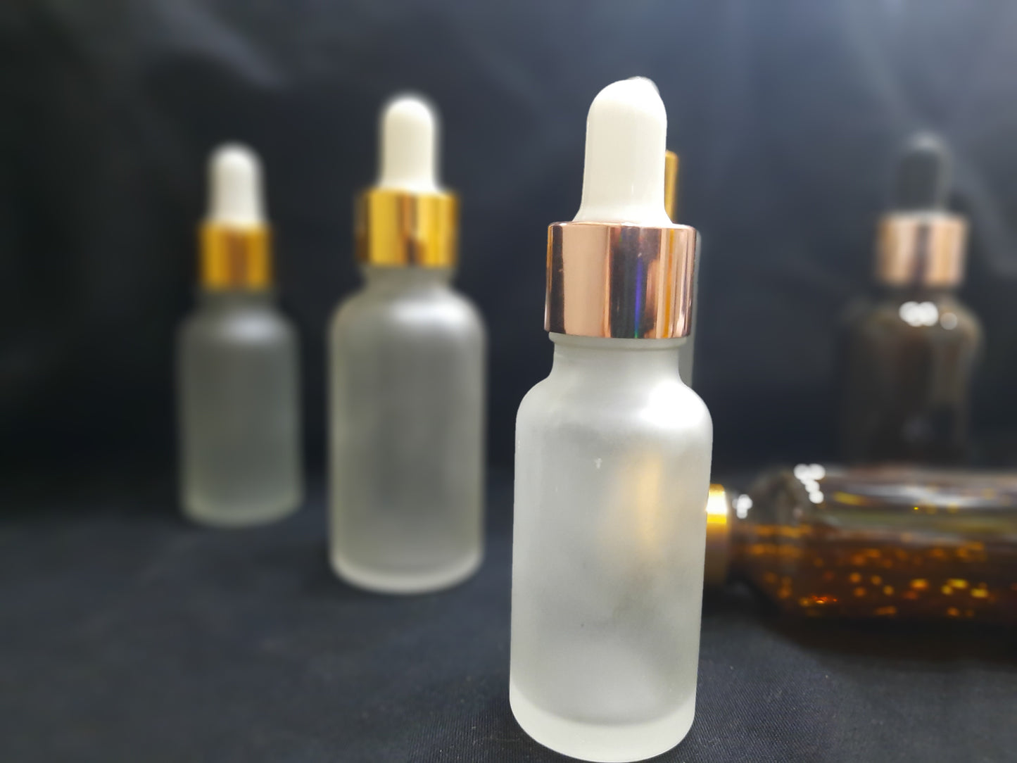 30ml Rose Gold/Frosted Glass Dropper