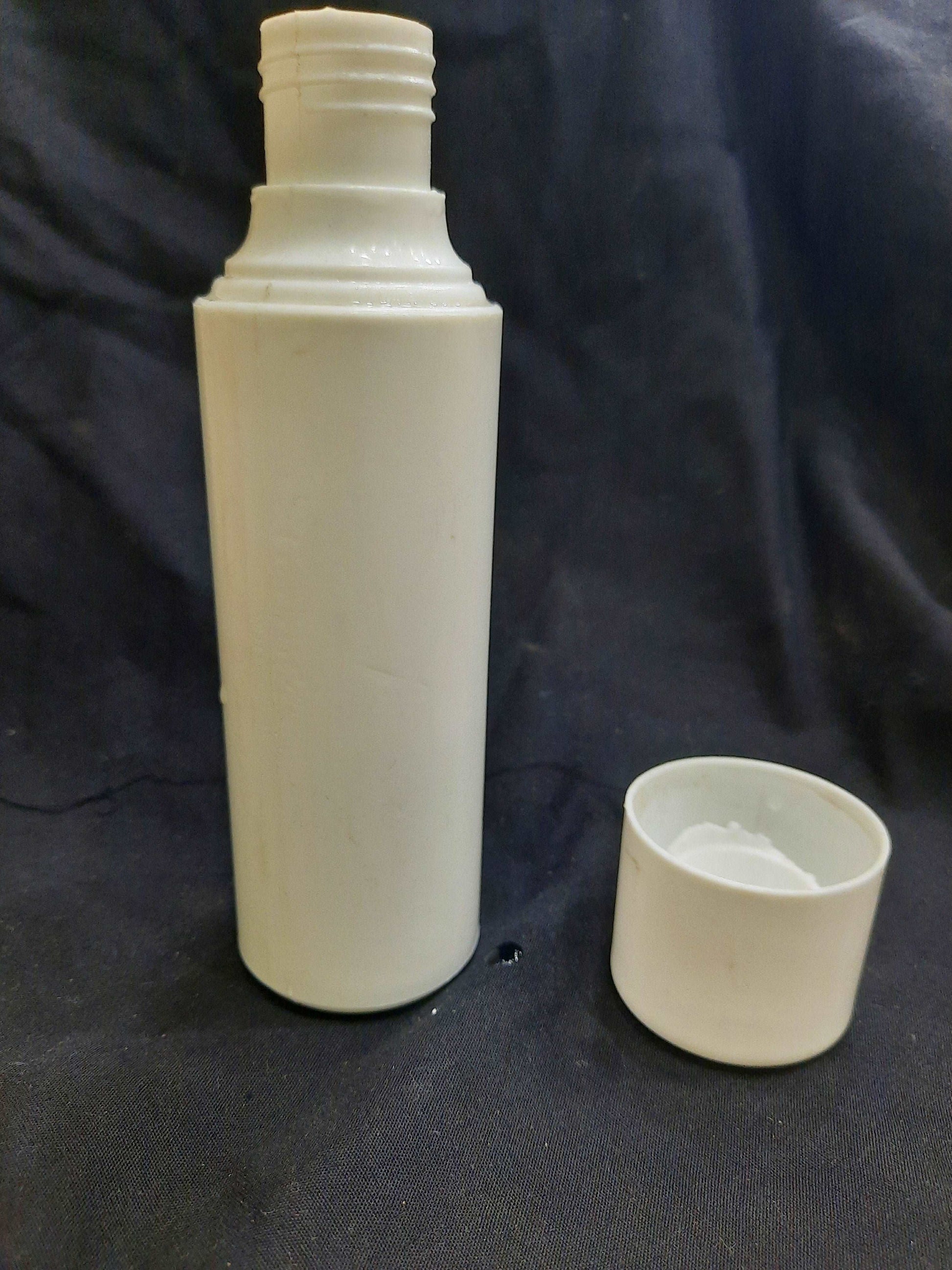 120ml White/White Round Oil Bottle