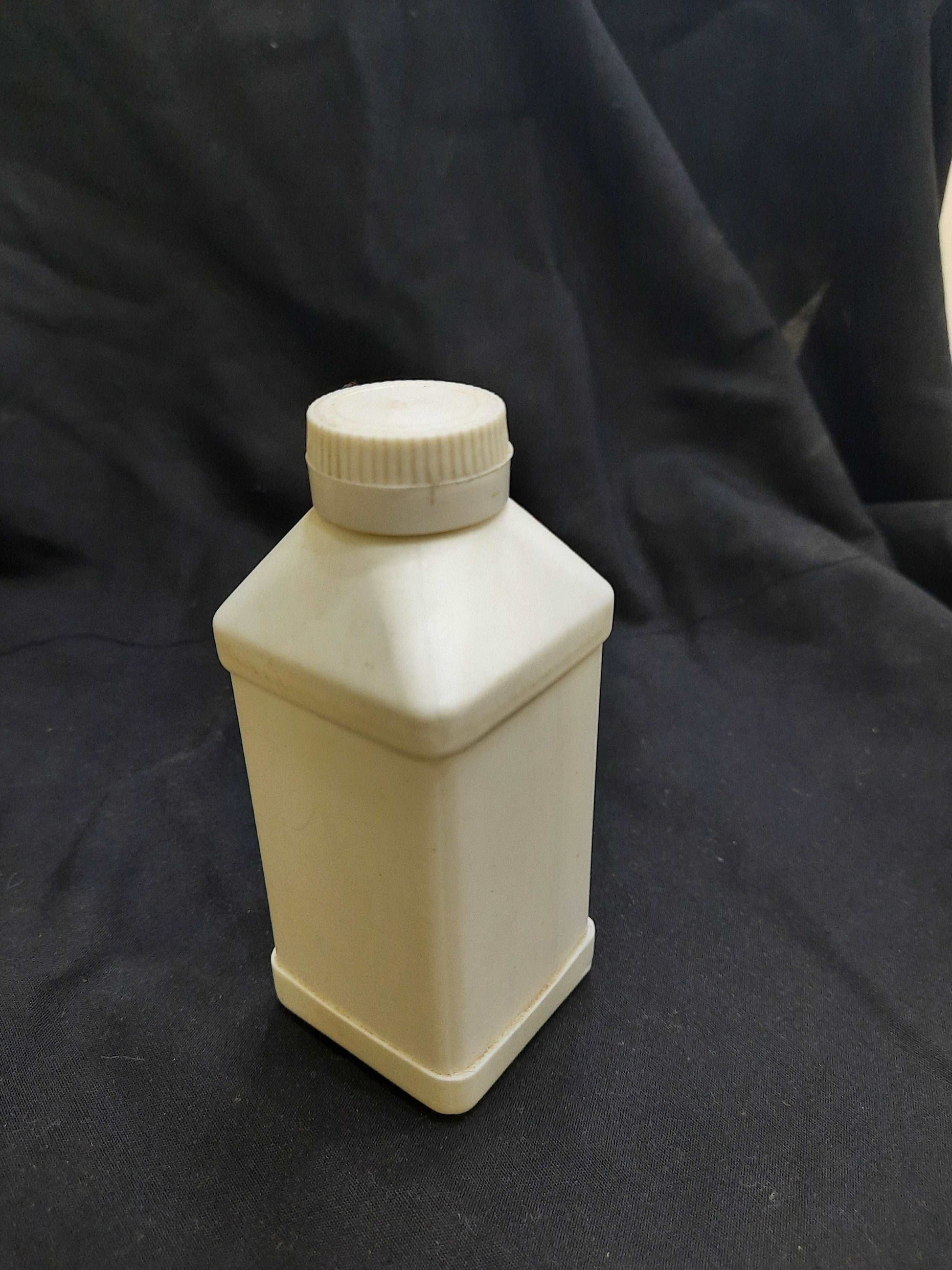 100ml White White Square Vet Powder Jar