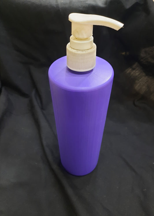 500ml Purple/White Oil Bottle - with Pump