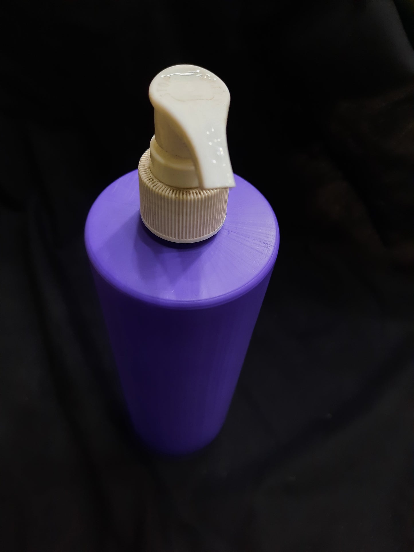 500ml Purple/White Oil Bottle - with Pump