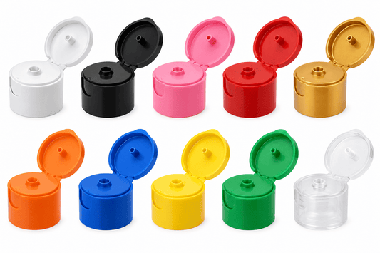 Plastic Flip-Top Caps – 22mm, 24mm & 28mm | Multiple Colors