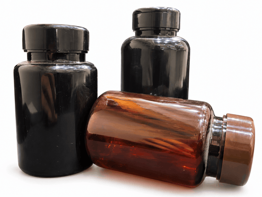 Brown/Brown Vitamins Container