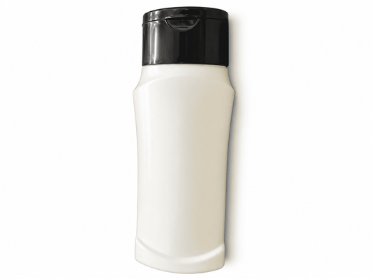 White Black Shampoo Bottle