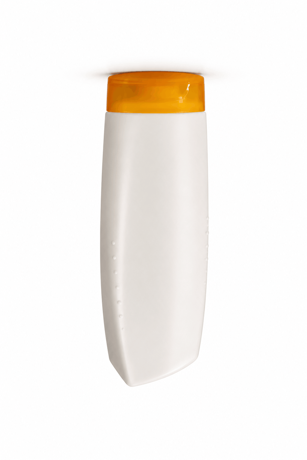 Orange White Shampoo Bottle