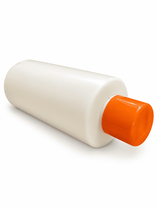 1000ml White/Orange - Shampoo Bottle/Volume