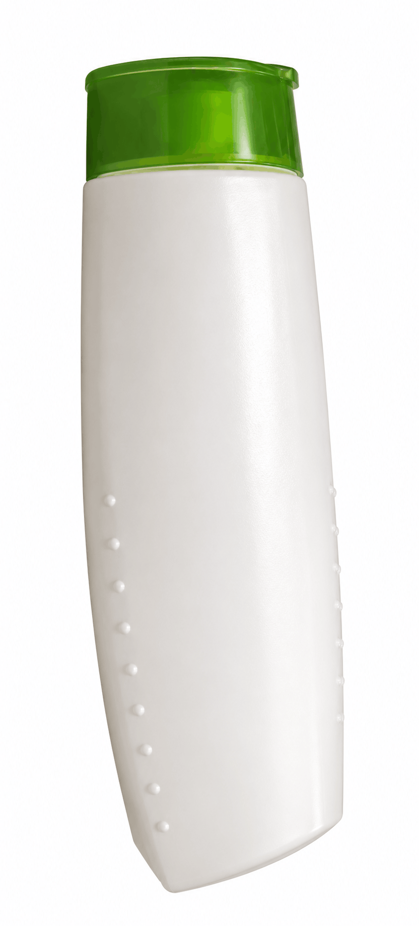 Green White Shampoo Bottle