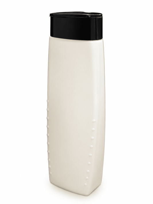 White Black Shampoo Bottle