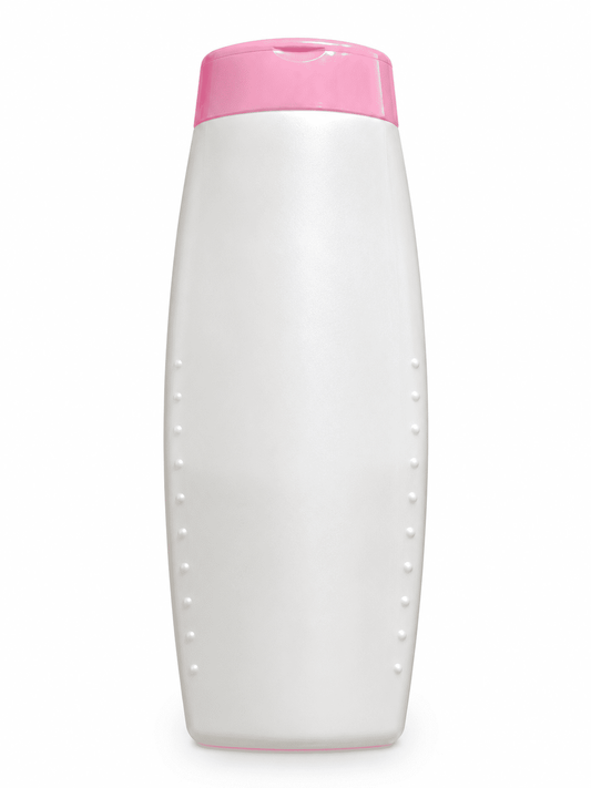 White Pink Shampoo Bottle
