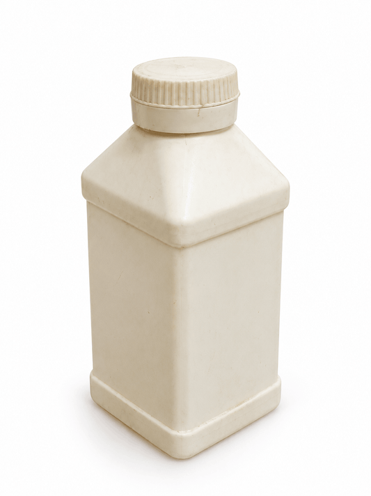 100ml White White Square Vet Powder Jar