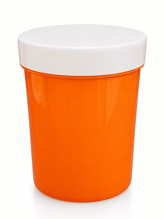 1 Litre Orange/White Jar