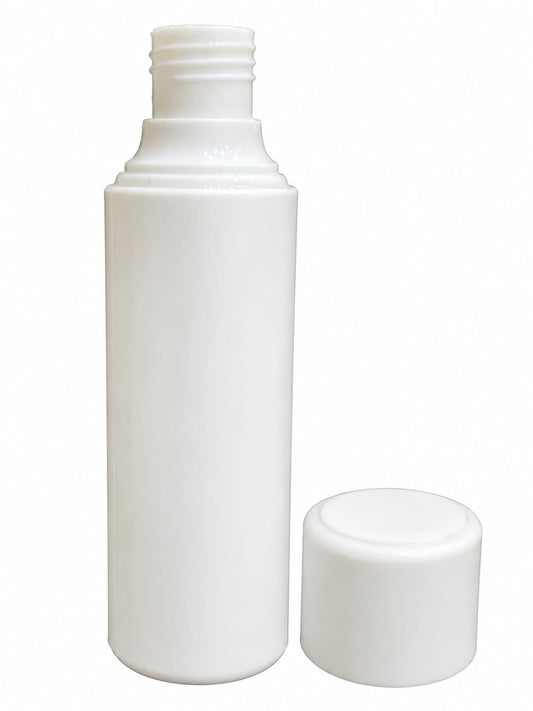 120ml White/White Round Oil Bottle