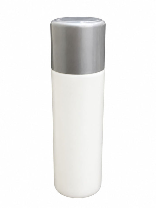100ml Grey/White Round Bottle