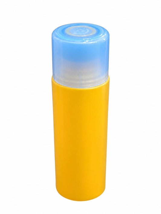 100ml Blue/Gold Round Bottle