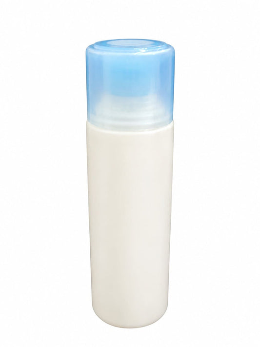 120ml Blue/White Round Bottle