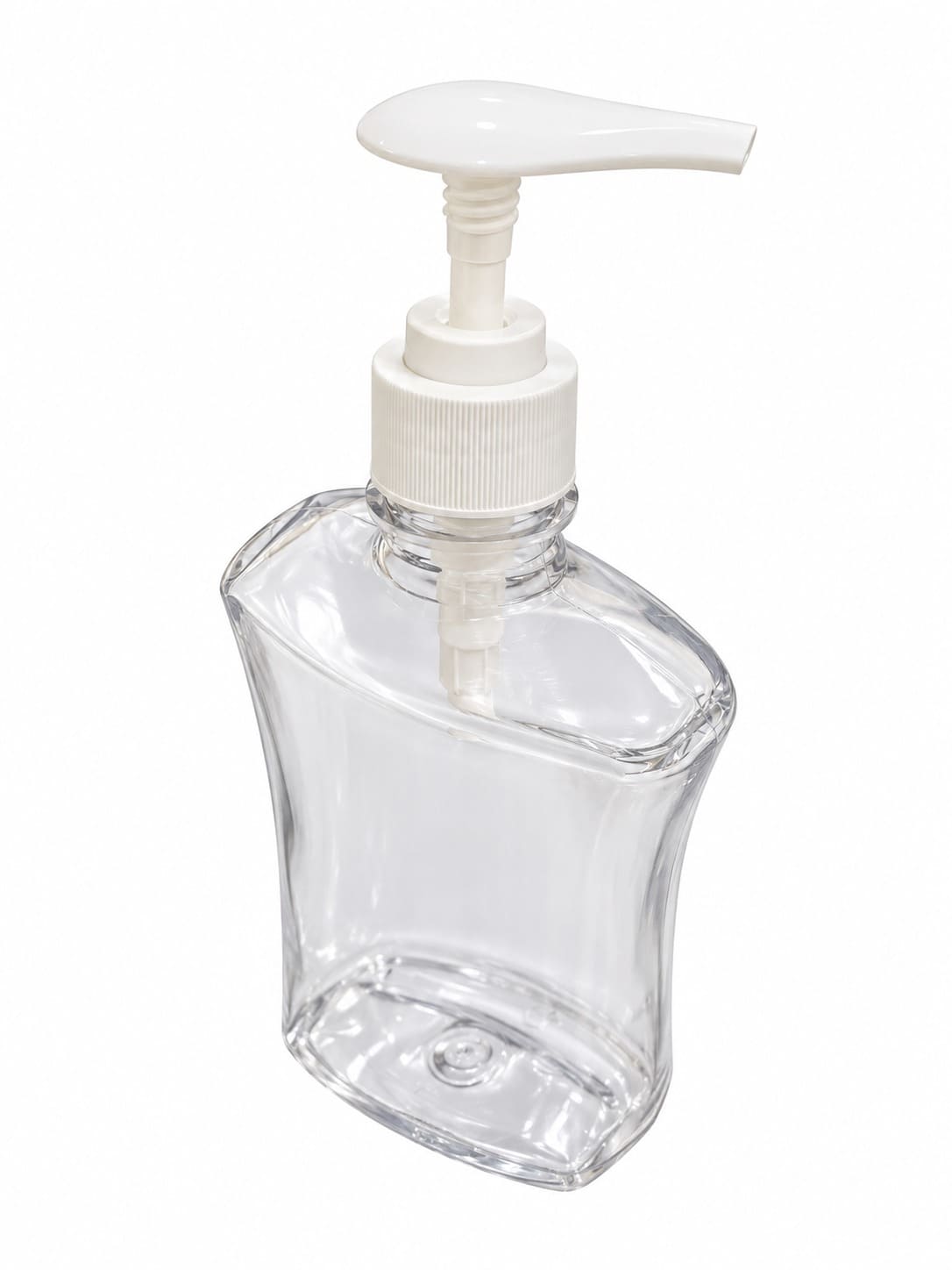 150ml Transparent Oil/Sanitizer Bottle - with White Pump