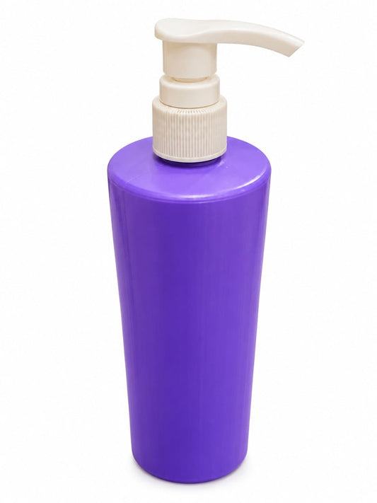 500ml Purple/White Oil Bottle - with Pump