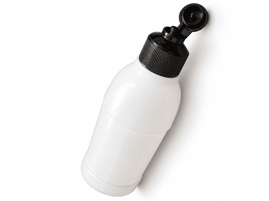 60 ml Round White Bottle - Flip Cap