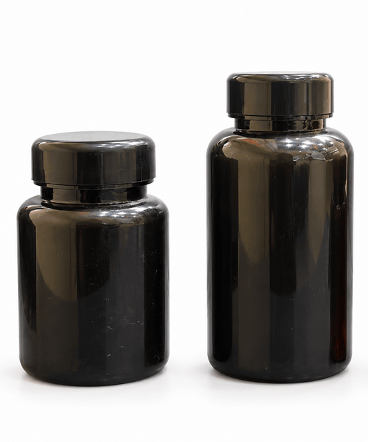 Black/Black Vitamin Container