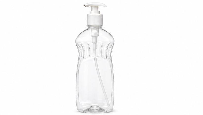 500ml Handwash & Dishwash Plastic Bottle with White Pump